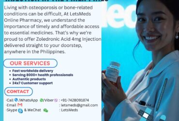 Delivered to Your Doorstep: Affordable Zoledronic Acid 4 mg Injection in the Philippines