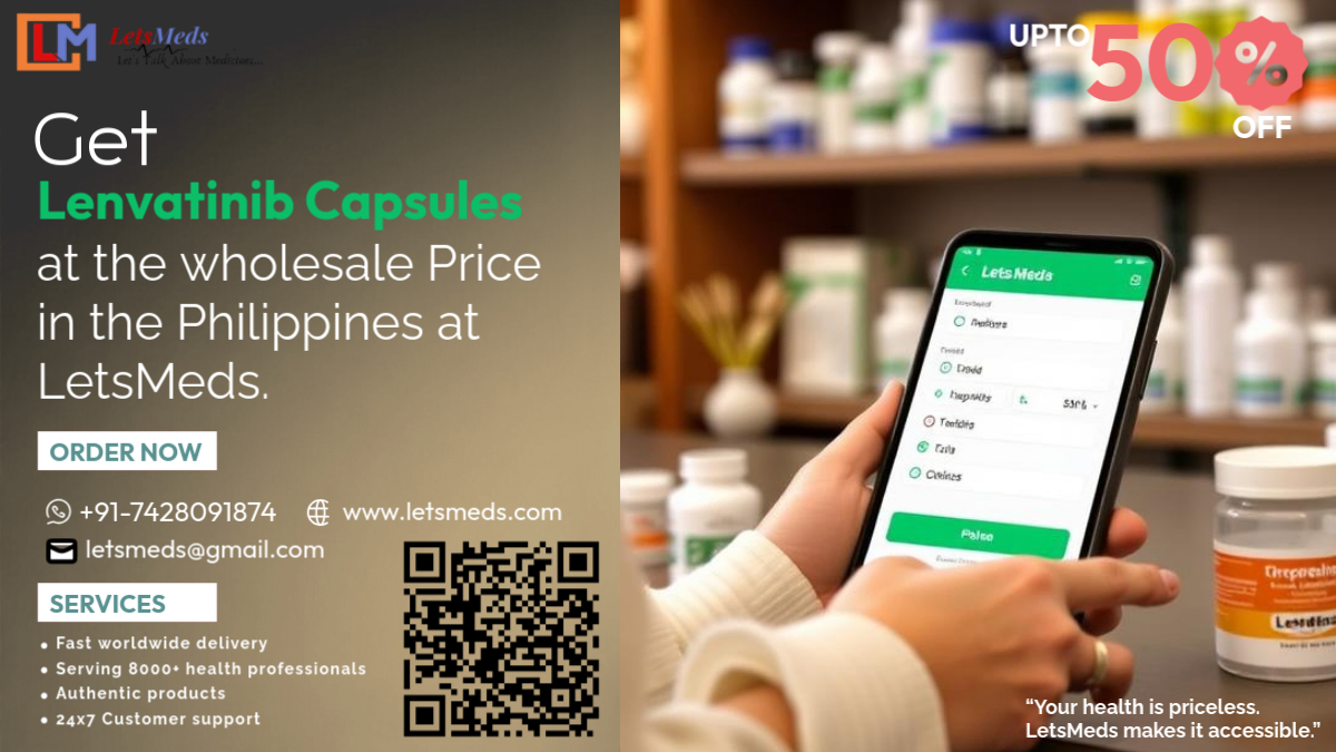 Get Lenvatinib Capsules at the wholesale Price in the Philippines at LetsMeds.