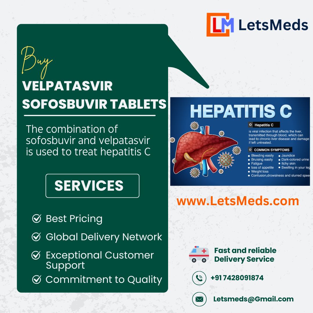 Buy  Sofosbuvir 400mg & Velpatasvir 100mg Tablet Online in the Philippines
