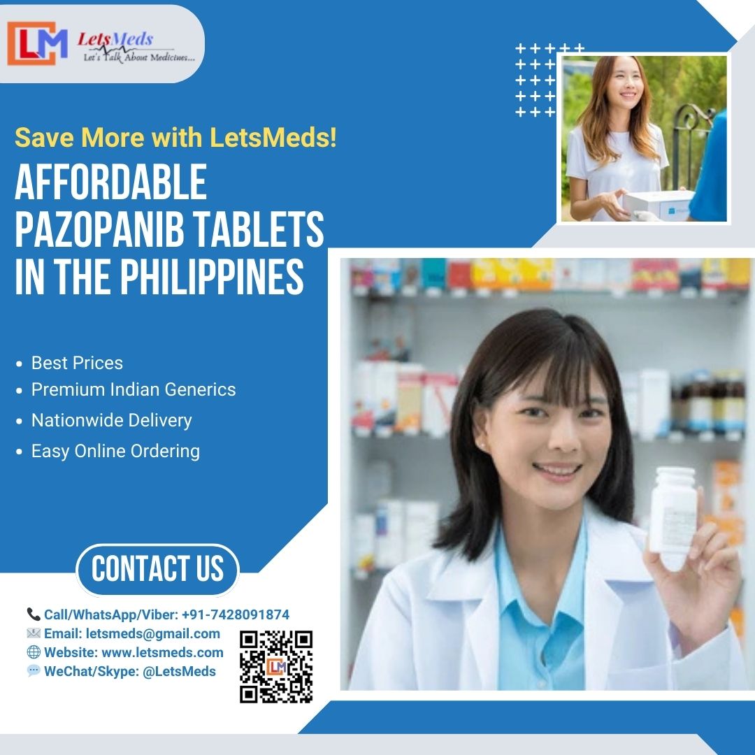 Indian Pazopanib Tablets Cost in Philippines – Best Prices & Fast Delivery with LetsMeds!