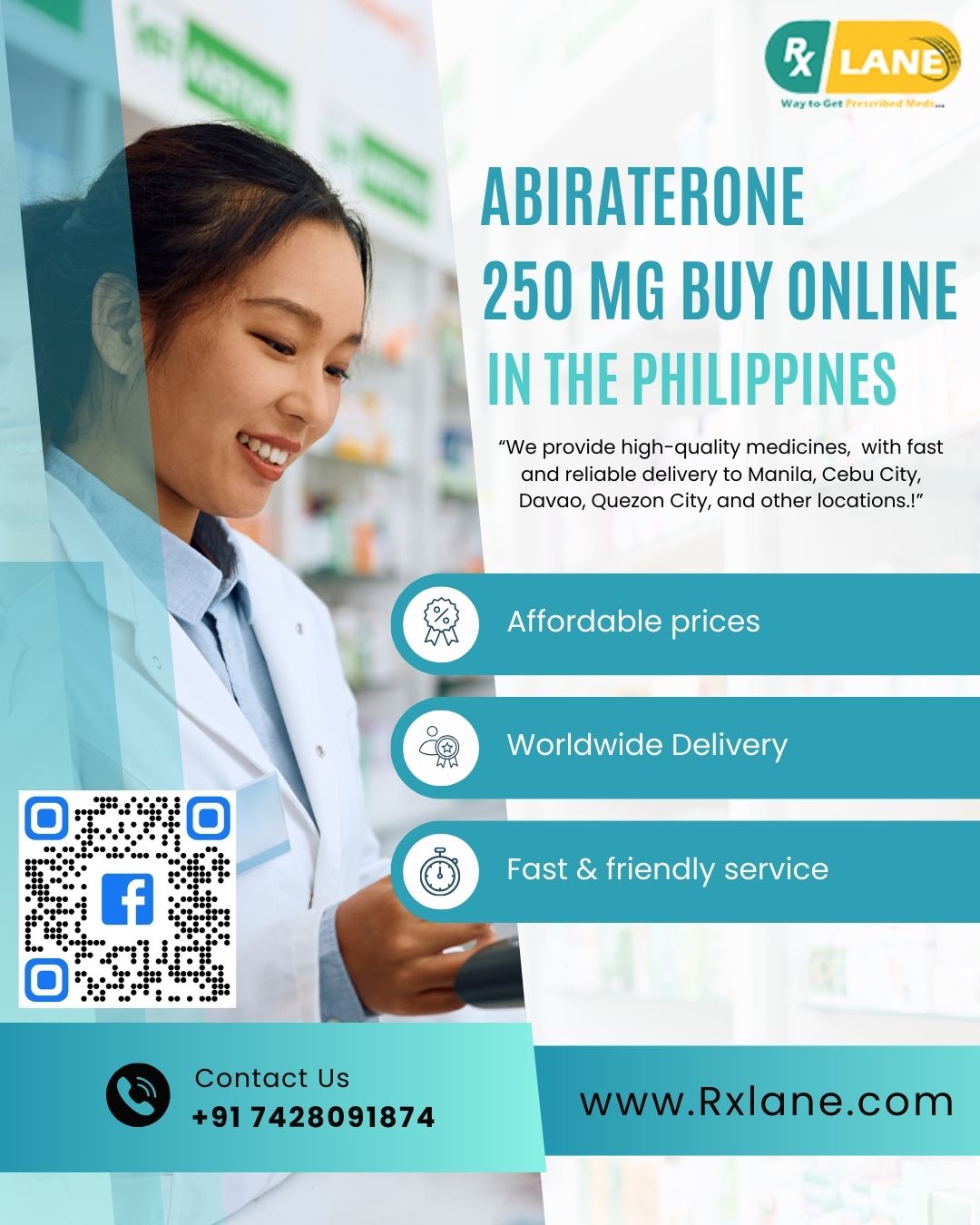 Buy Abiraterone 250mg Online Safely in the Philippines