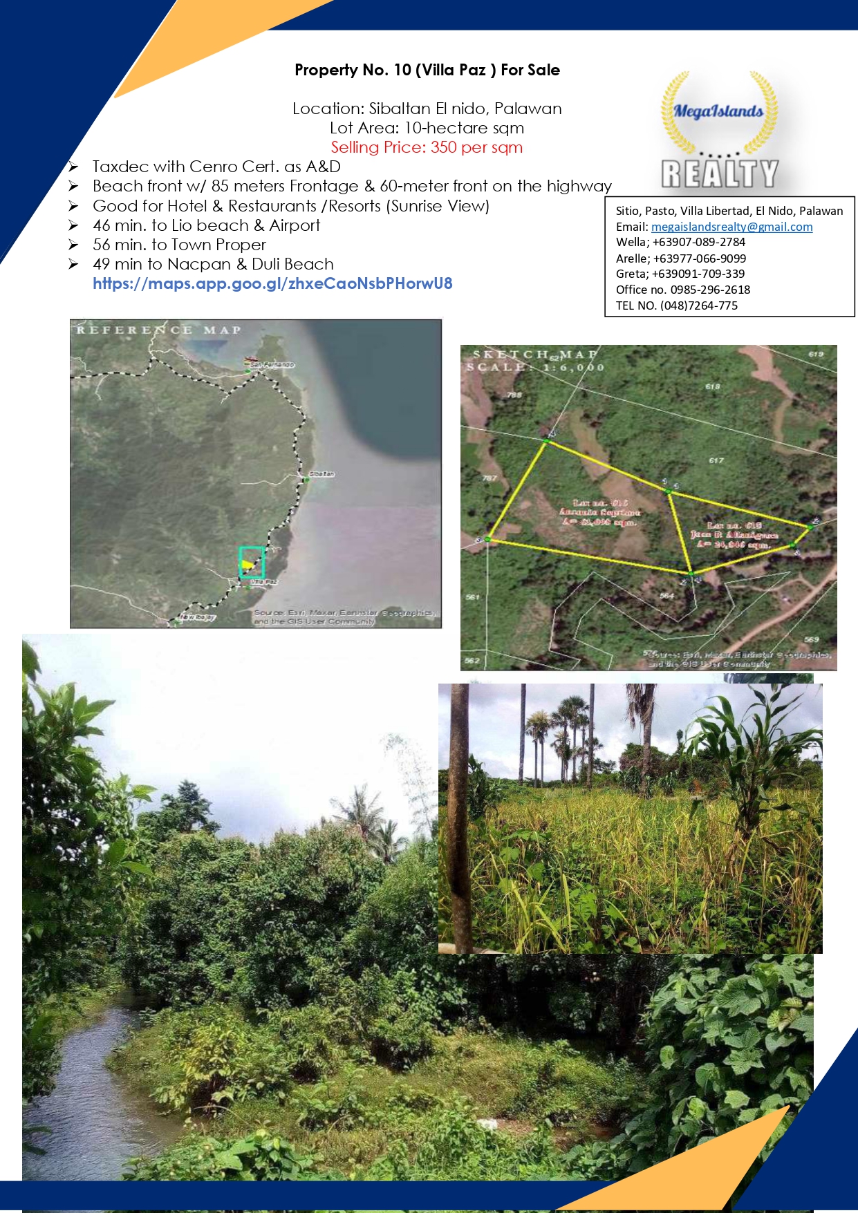Silbatan El Nido, Palawan 10 Hectare Sqm