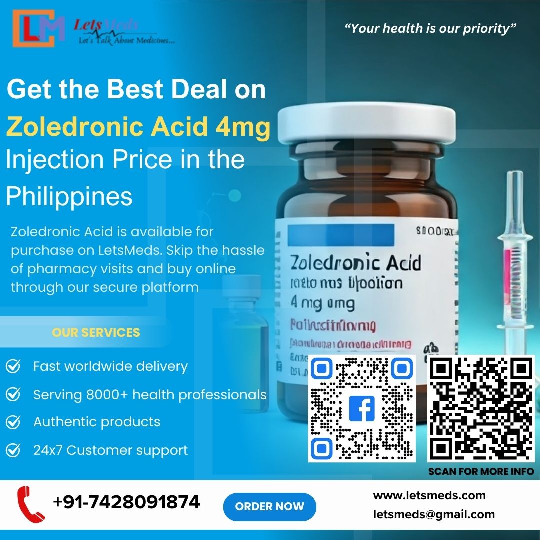 Get the Best Deal on Zoledronic Acid 4mg Injection Price in the Philippines by LetsMeds