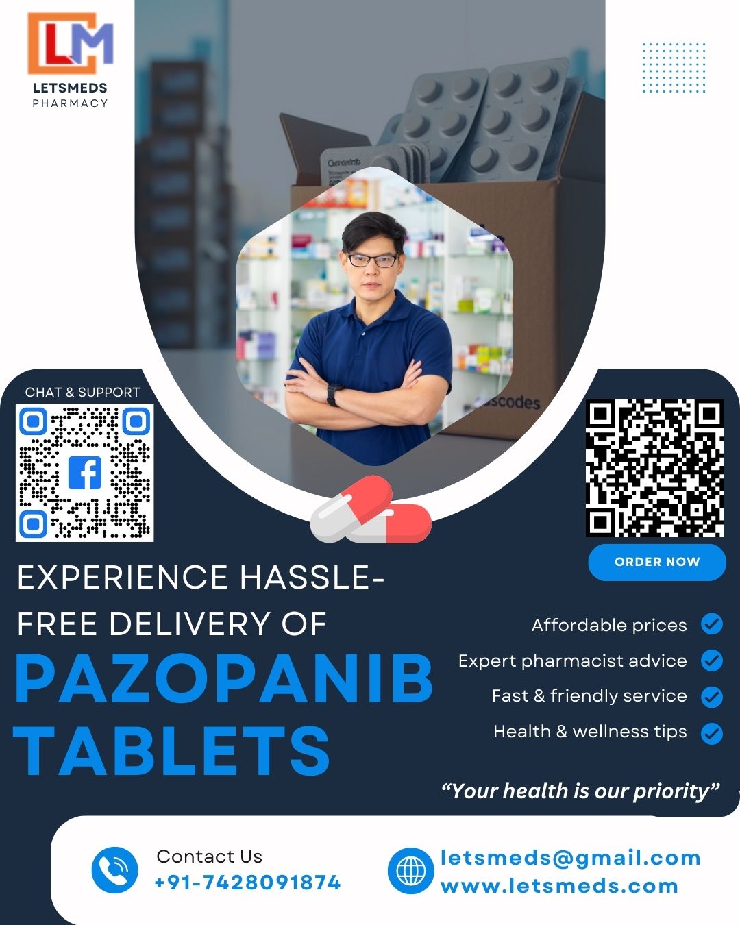 LetsMeds: Experience Hassle-Free Delivery of Pazopanib Tablets
