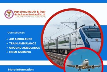Avail Panchmukhi Air and Train Ambulance Services with Life-Saving Equipment in Srinagar