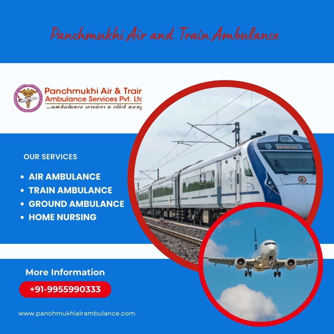 Avail Panchmukhi Air and Train Ambulance Services with Life-Saving Equipment in Srinagar