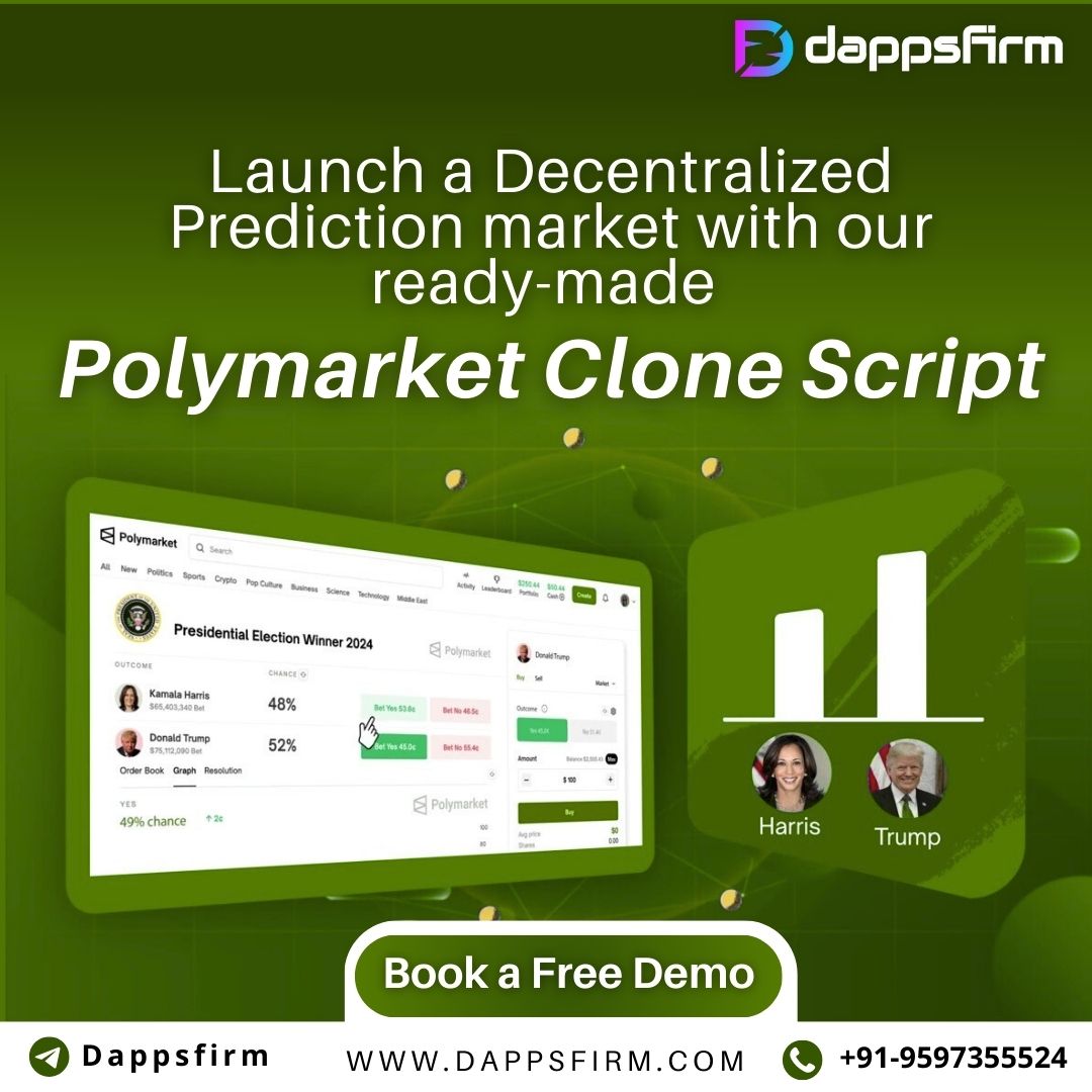 Launch your decentralized prediction market with our ready-made Polymarket  script.