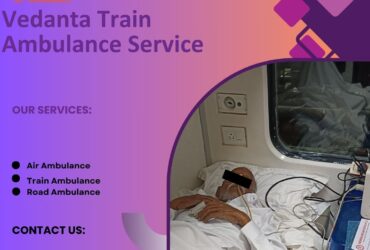 Vedanta Train Ambulance in Ranchi is loaded with important Medical gear
