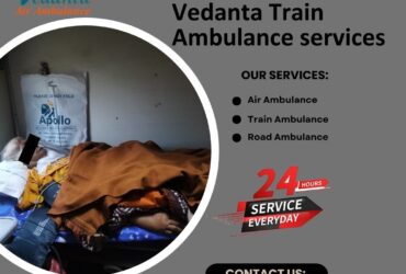 Transfer Patients Normally with Vedanta Train Ambulance Services in Guwahati