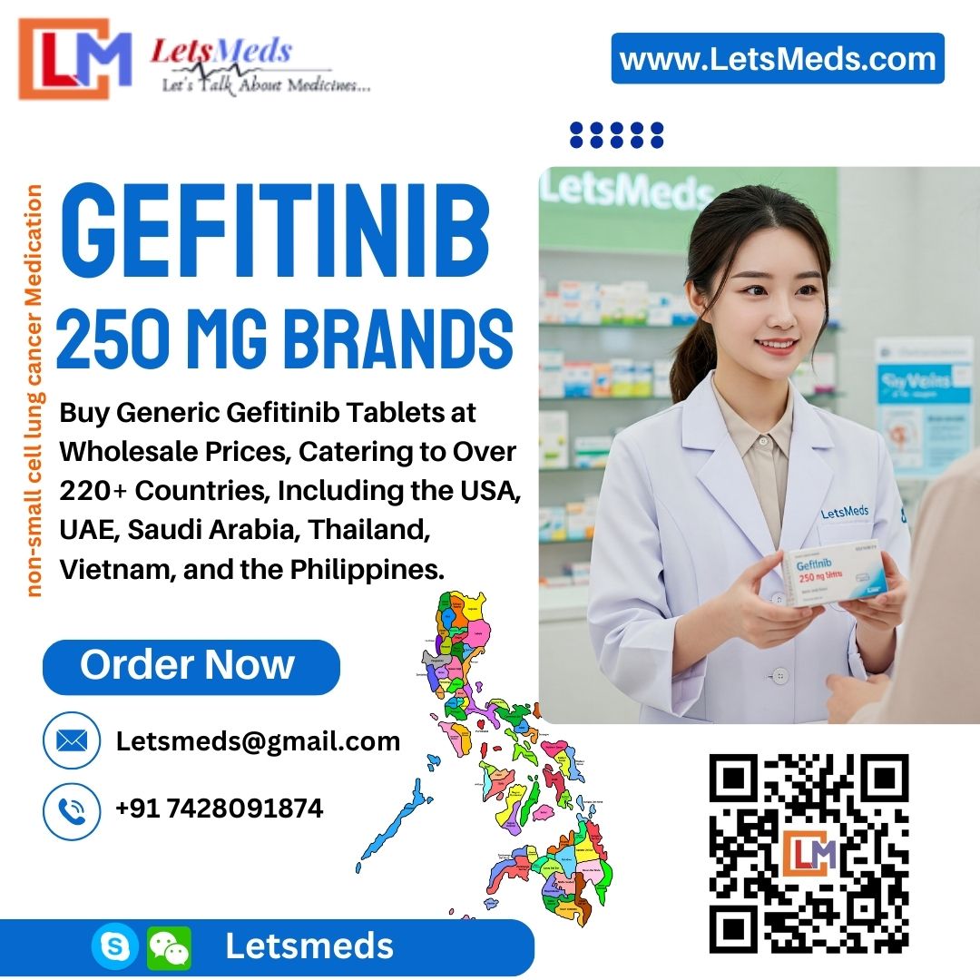 Buy Gefitinib 250 mg Brands in the Philippines: Affordable cancer treatment from Letsmeds