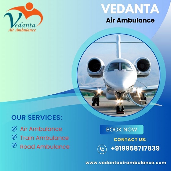 Book Vedanta Air Ambulance Service in Bhopal with Medical Service at Budget-friendly