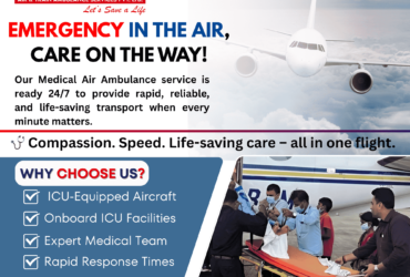 All Care in Tridev Air Ambulance Services in Patna Is Highly Equipped