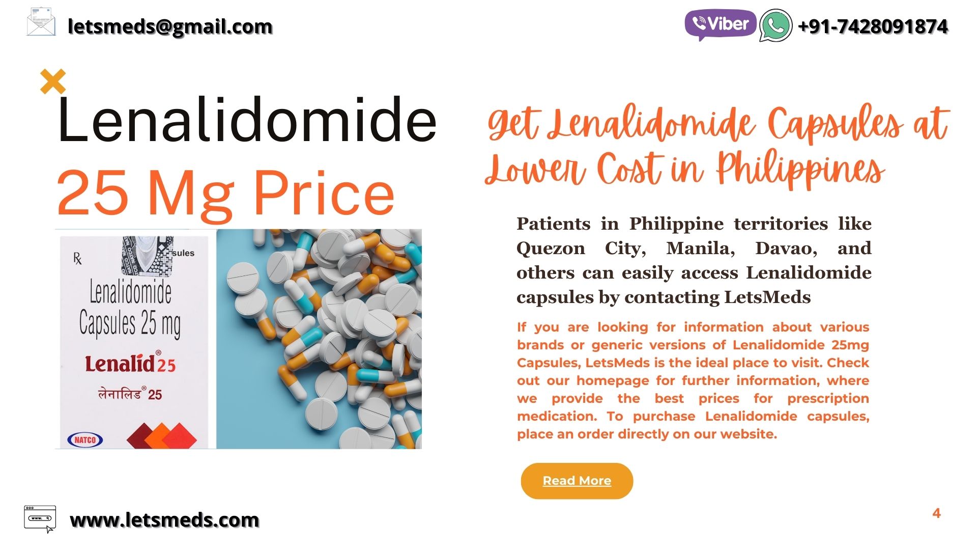 Bumili Lenalidomide Capsules Cost Online Philippines