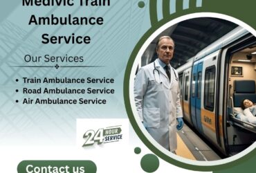 Patient shifted to hospital by Medivic Aviation Train Ambulance in Guwahati
