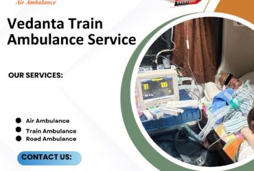 Contact the Vedanta Train Ambulance Service in Guwahati for safe transportation