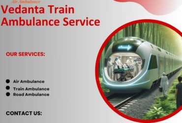 Avail Vedanta Train Ambulance Service in Bangalore at all times to transport here