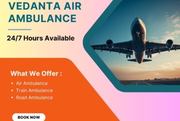 Magnificent Air Ambulance with Medical Attention from Mumbai via Vedanta
