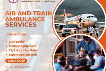 Book Panchmukhi Air and Train Ambulance Services in Kolkata with Quality Medical Treatment