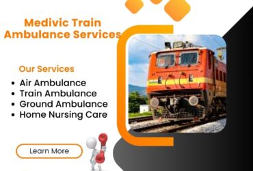 Medivic Train Ambulance in Ranchi is one of the best for medical or transportation services