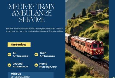Medivic Consistently Monitors the Journey's Progress in Patna in a Train Ambulance