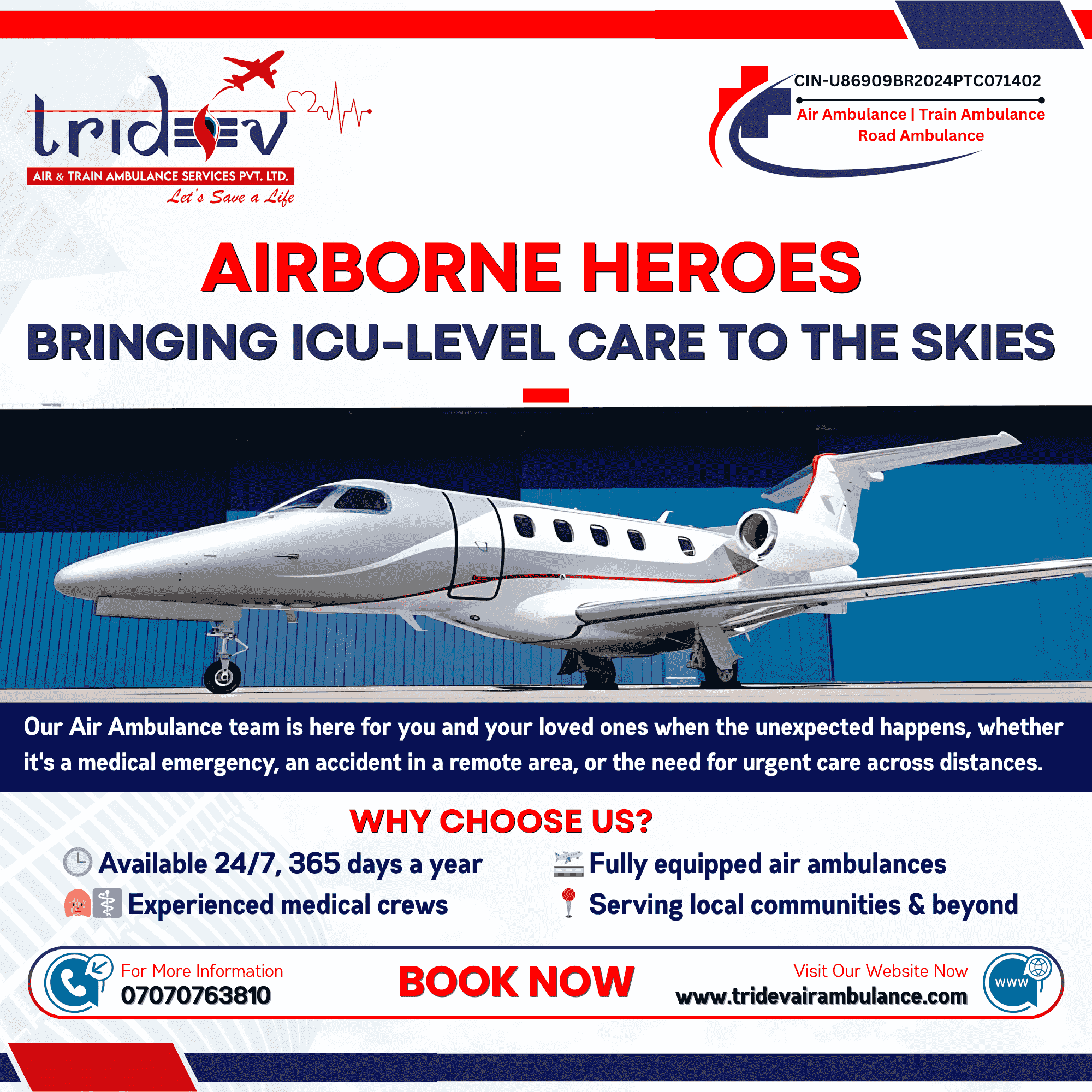 Affordable Air Ambulance Patna | Safe & Fast Medical Flights