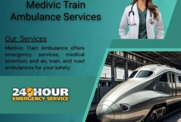 Medivic train ambulance services in Guwahati provides treatment to patients at a low cost