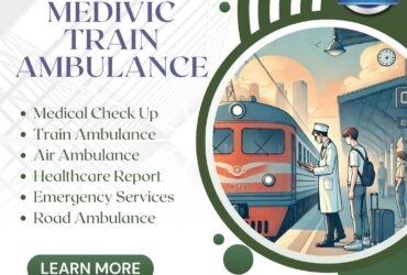 The Medivic Train Ambulance in Bangalore has a well-equipped medical staff, quick transfer, and a dedicated ICU