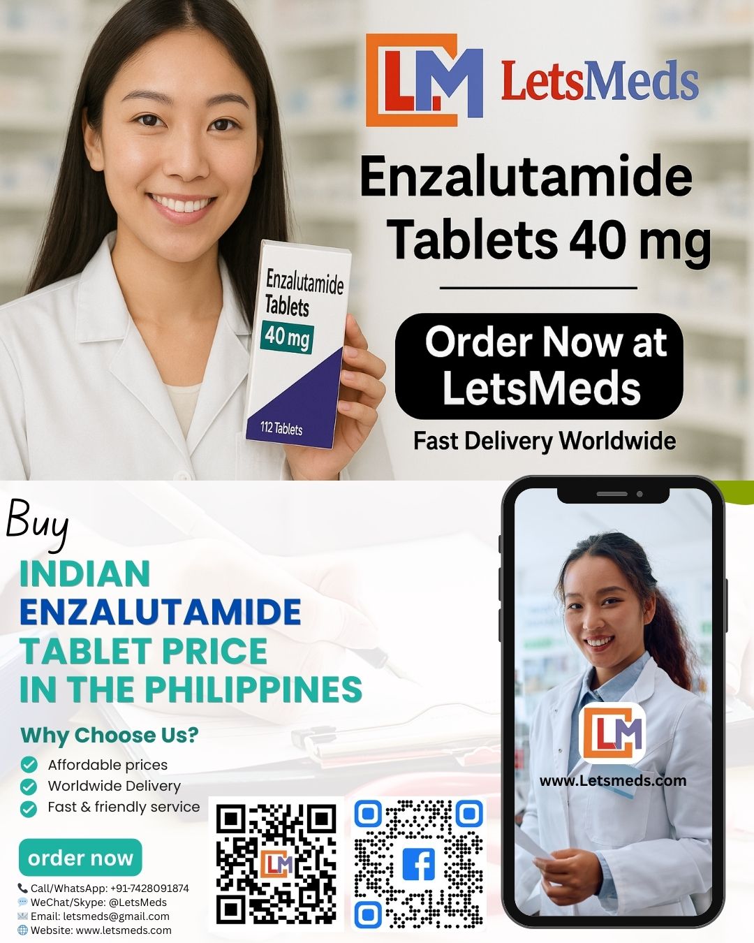 Get Indian Enzalutamide 40 mg Price Near Manila Philippines