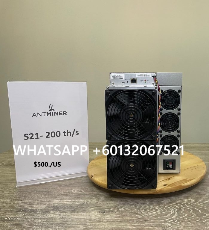 Bitmain Antminer S21 200T BTC Bitcoin Miner + psu 500$ best price
