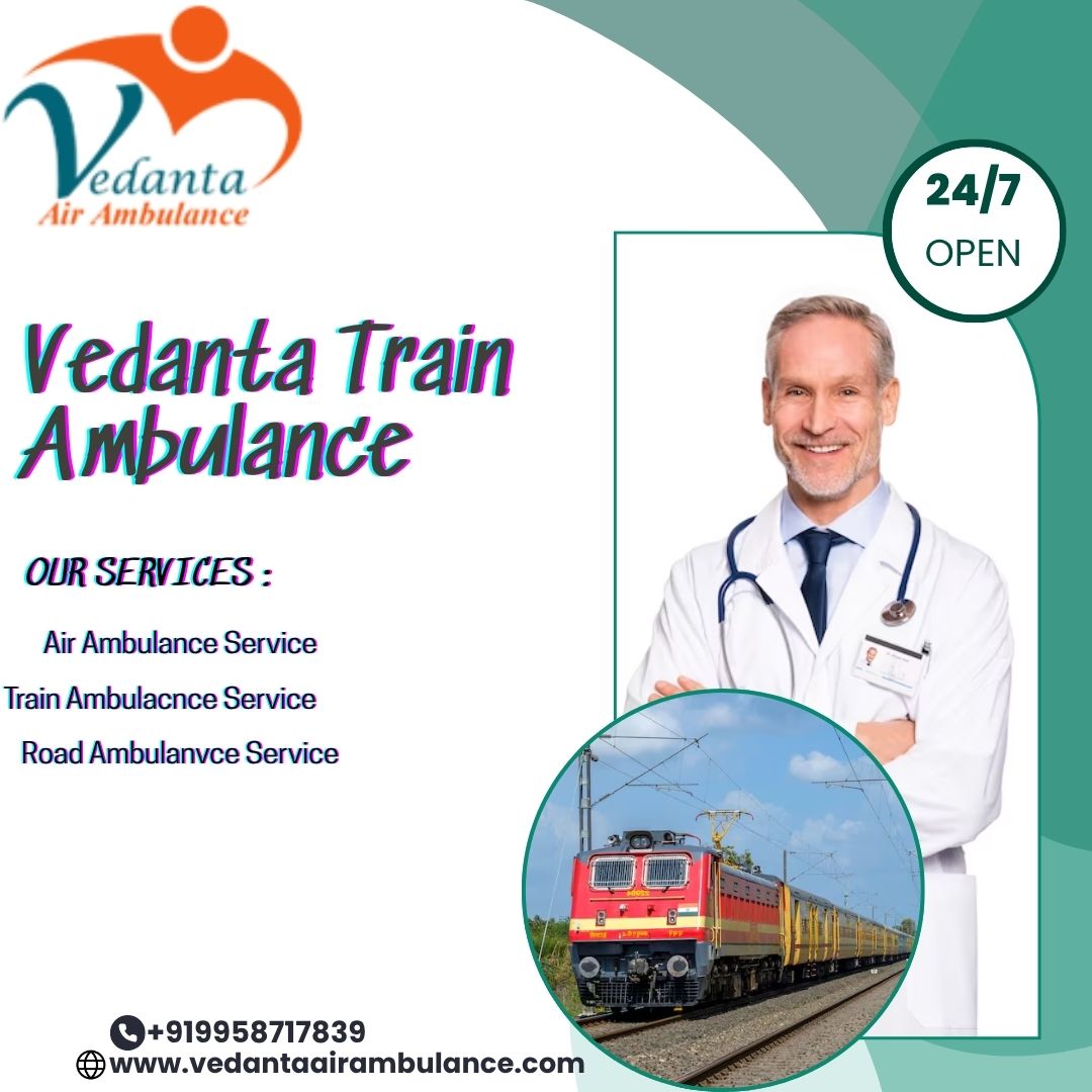 For advanced transfer plans Vedanta is preferred in a train ambulance in Delhi