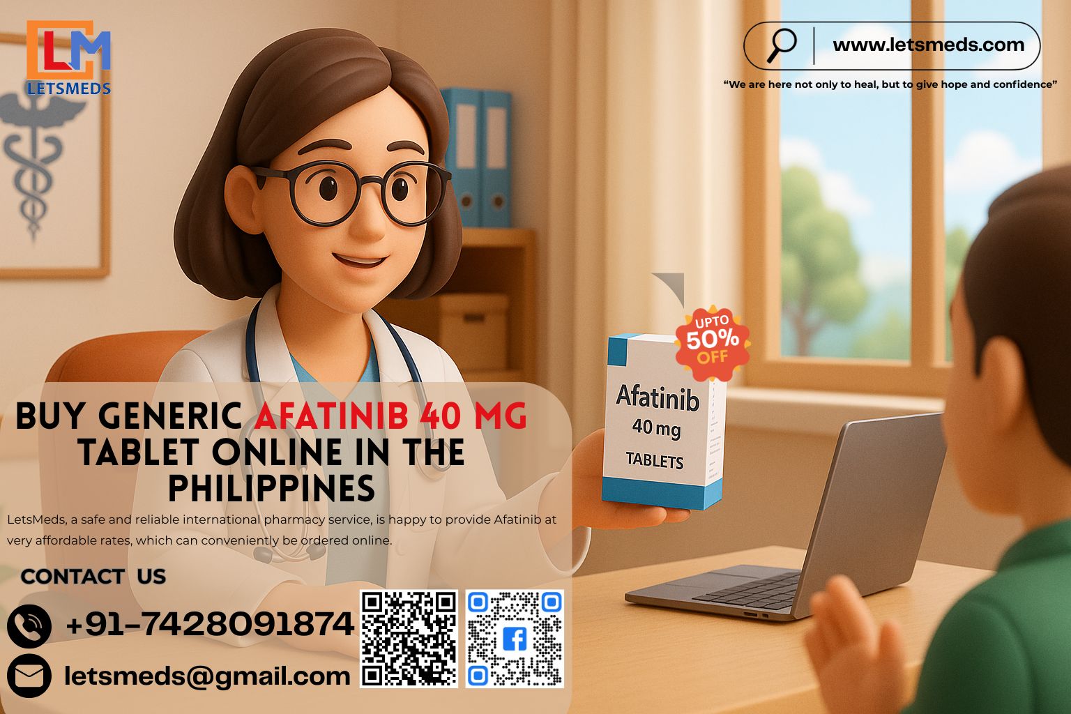 Buy Generic Afatinib 40 mg Tablet Online in the Philippines