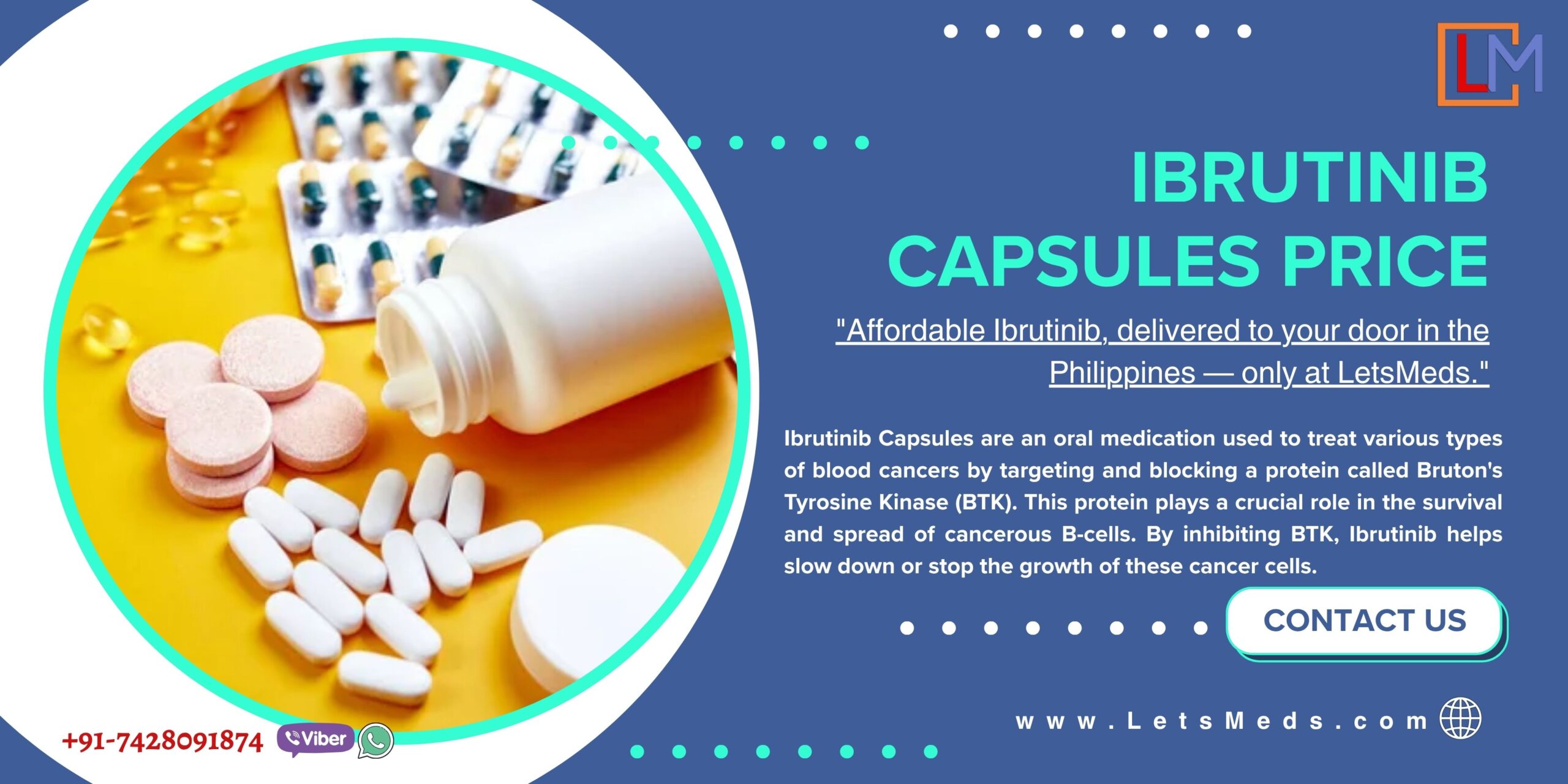 Ibrutinib 140 mg Capsules Price Online Metro Manila Philippines