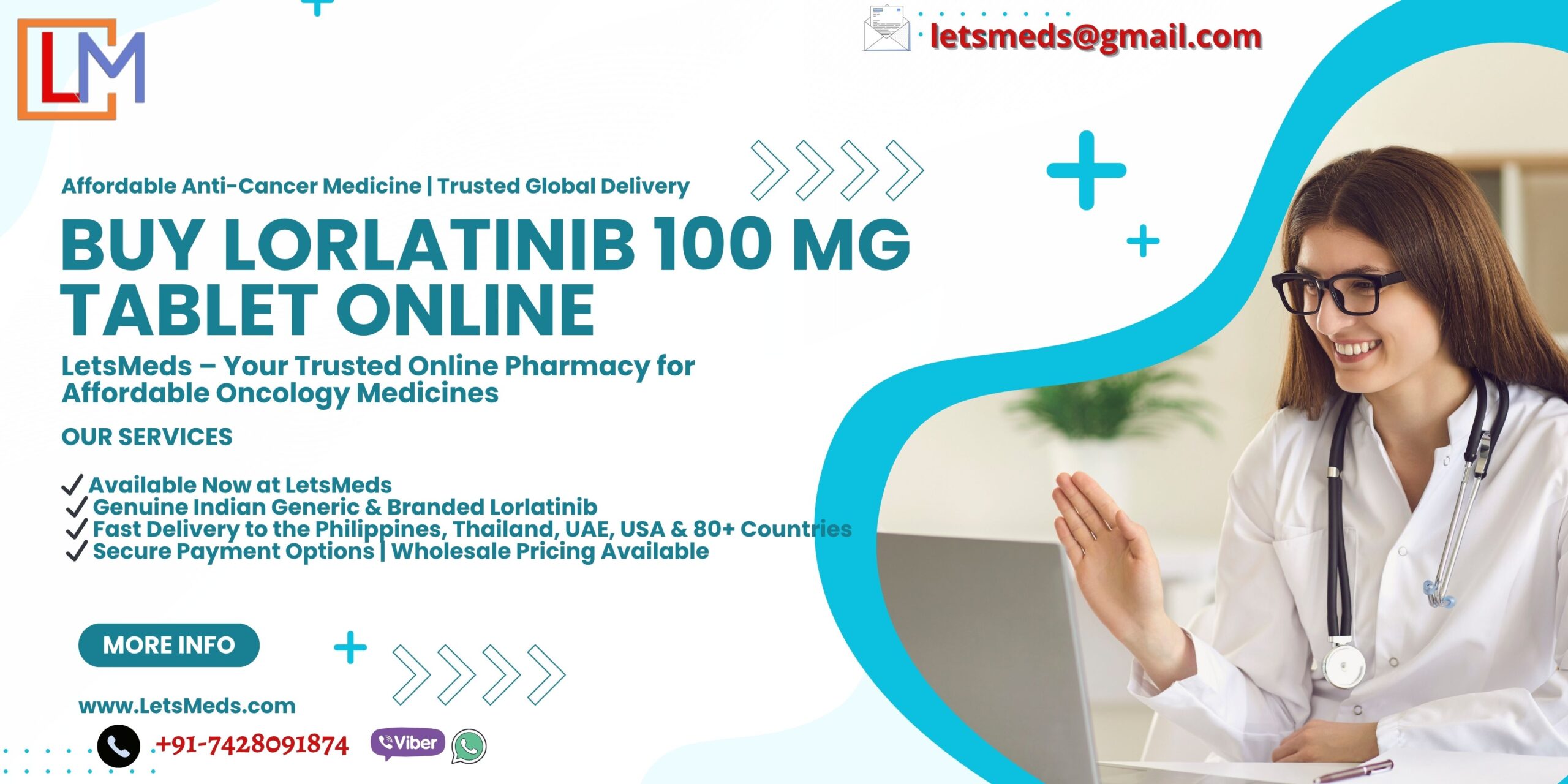 Where can I buy Lorlatinib 100 mg Tablet Online in Philippines