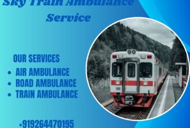 Select Sky Train Ambulance Services in Bhopal under the Doctors Support Team
