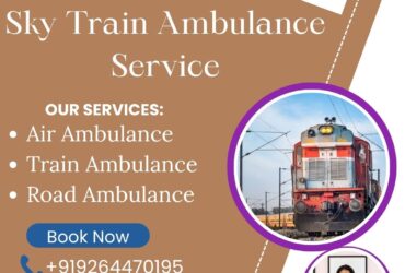 Book Sky Train Ambulance Service under Doctor's Support Team