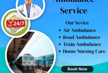 Choose Sky train Ambulance Service in Jabalpur with Low Medical Team