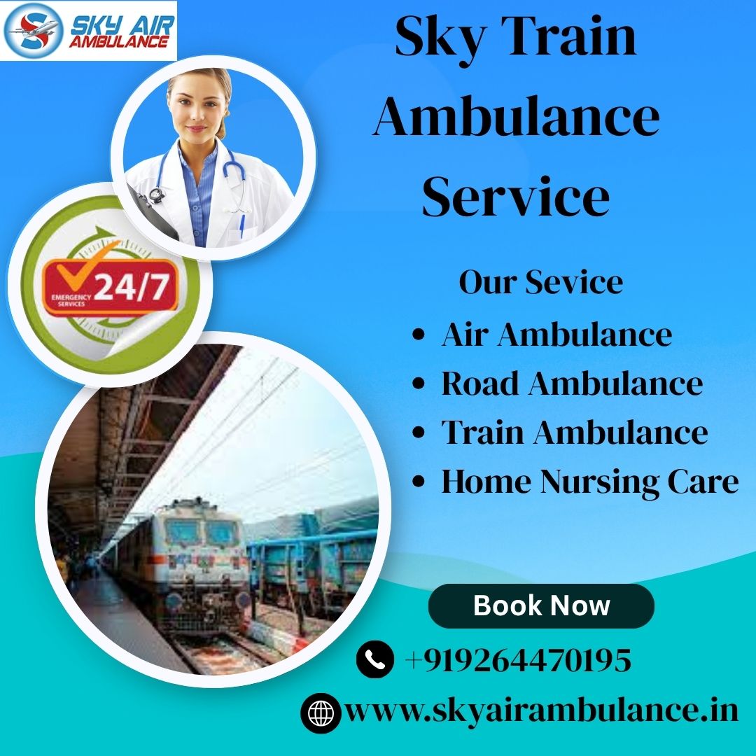 Choose Sky train Ambulance Service in Jabalpur with Low Medical Team
