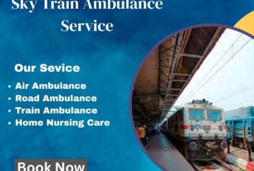 Sky Train Ambulance Services in Bhopal provides its train ambulance service during sensitive inter-city journeys
