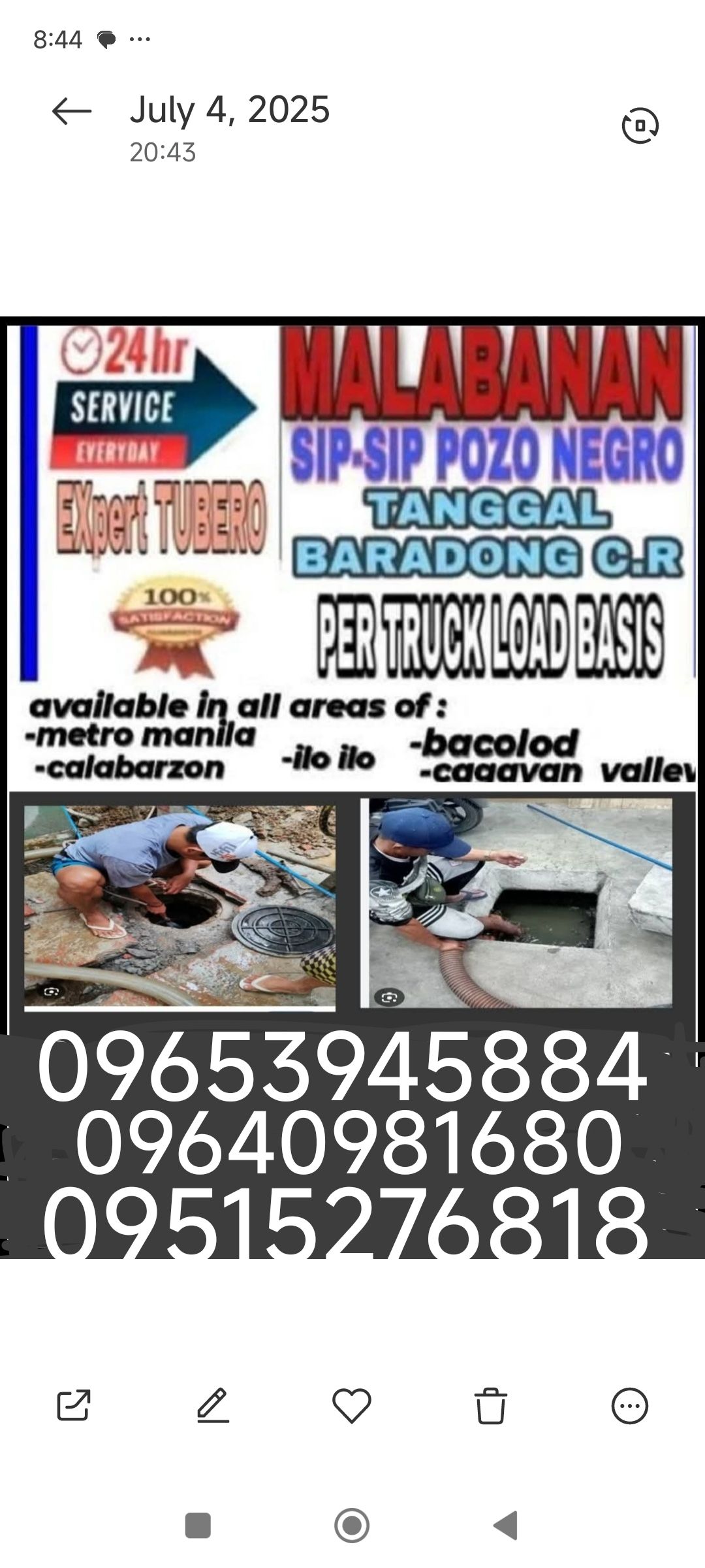 MALABANAN SIPHONING SERVICES 09653945884 CAVITE