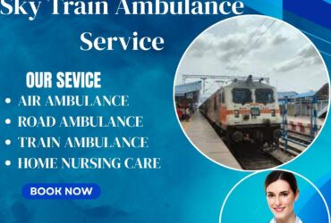 Book Sky Train Ambulance service in Raipur to transport your critically ill loved ones