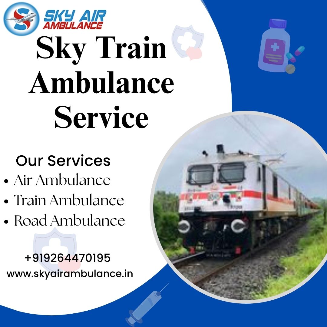 Use Sky Train Ambulance Service with Mini Medical Team in Raipur