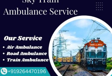Get Sky Train Ambulance Service in Indore to transport your patient