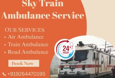 Select Sky Train Ambulance Service in Jabalpur for your critical patient loved ones