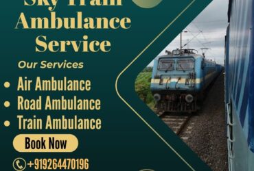 Choose Sky Train Ambulance Service in Raipur at Affordable Rates