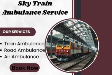 Get Sky Train Ambulance Service with Doctor Assistance Team in Bhopal