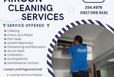 HAIYANAIRE AIRCON CLEANING and COLD STORAGE REPAIR SERVICES in Tilhaong Consolacion Cebu 