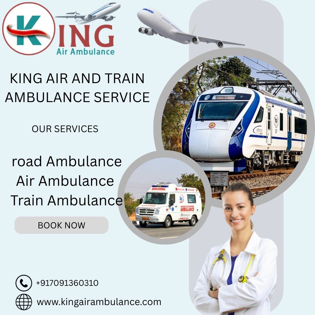 Book the fastest transfer service for your patient with the King Train Ambulance Service.