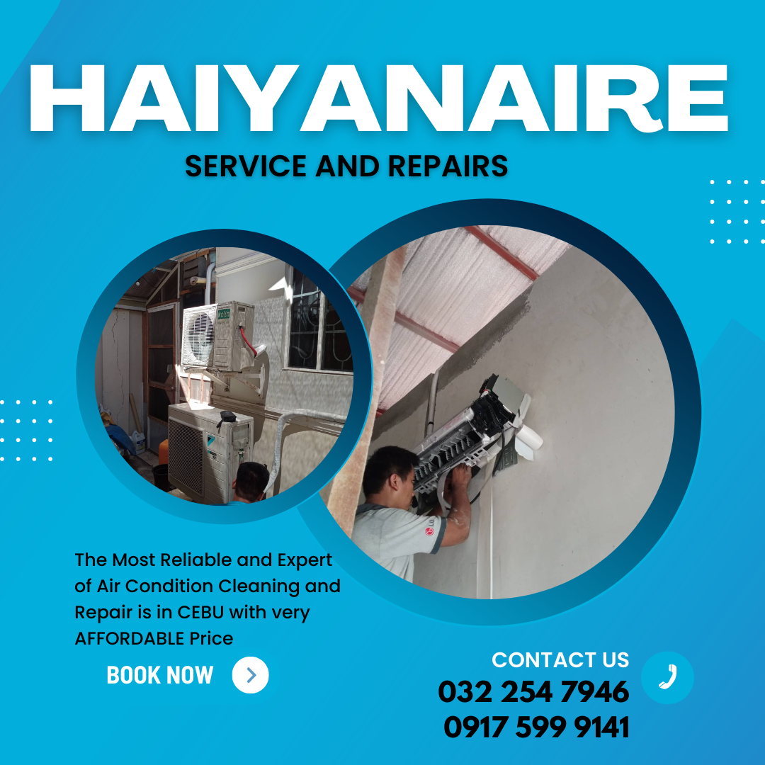 Cebu HAIYANAIRE AIRCON CLEANING and COLD STORAGE REPAIR SERVICES in Calawisan Lapu-lapu City 