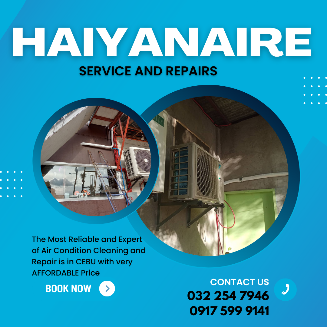 Cebu HAIYANAIRE AIRCON CLEANING and COLD STORAGE REPAIR SERVICES in Mactan Lapu-lapu City 