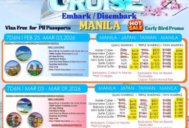 Set Sail with Costa Serena – Direct from Manila